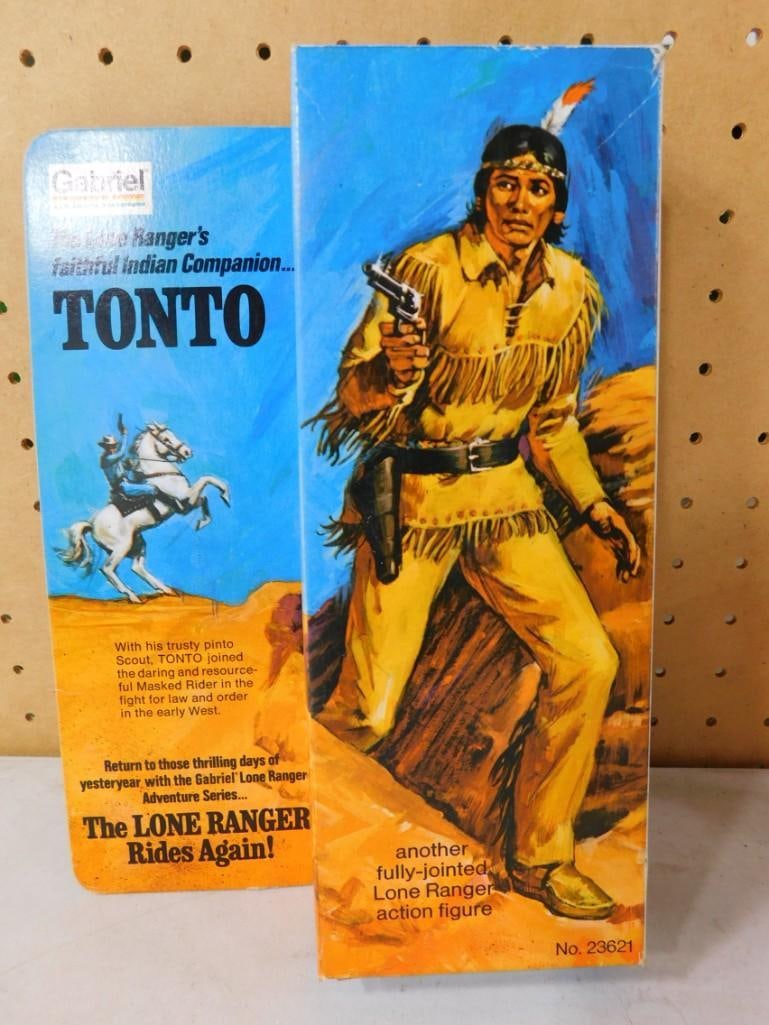 Vtg 1975 The Lone Ranger Rides Again Tonto Action Figure Toy by Gabriel NOS New Old Stock (1 of 5)