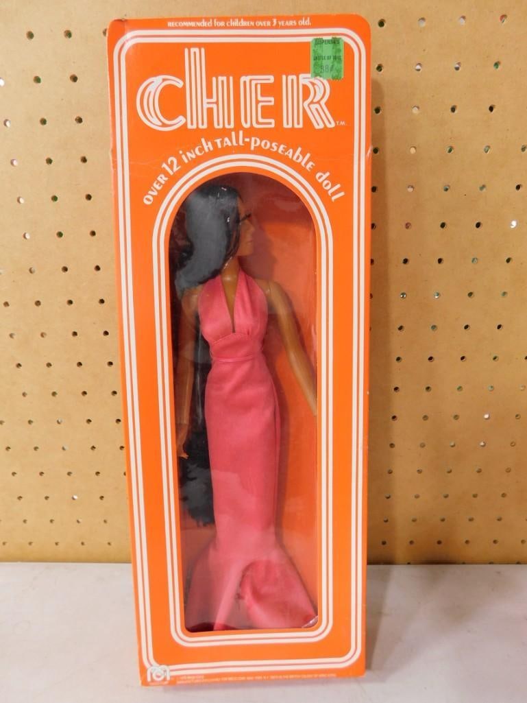 Vtg 1976 Cher Poseable Doll by Mego Approx 12" Tall NOS New Old Stock: Vintage 1976 Cher Poseable Doll in Original Box by Mego. Approximately 12" tall. NOS New Old Stock