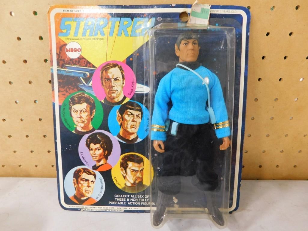 Vtg 1974 Star Trek Mr Spock Action Figure by Mego NOS New Old Stock (1 of 4)