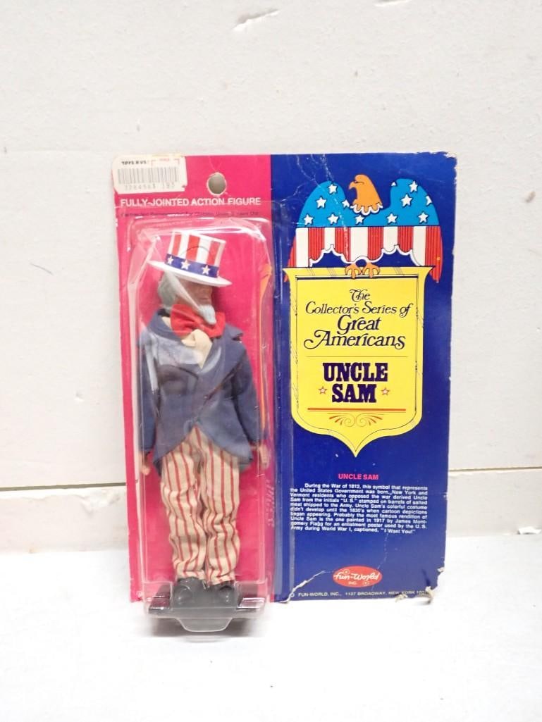 New Old Stock Uncle Sam Figure - The Collector's Series of Great Americans - Fun World Inc (1 of 5)