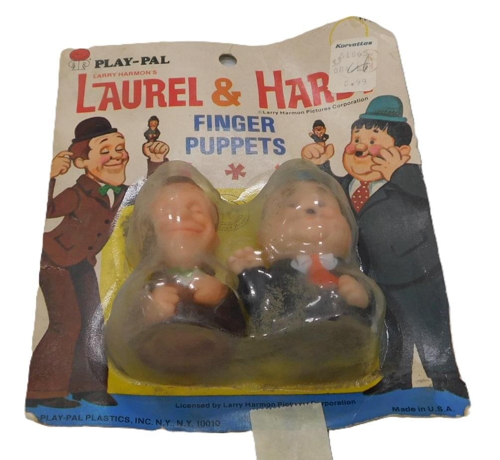 Vintage Laurel and Hardy Finger Puppets New Old Stock (1 of 4)