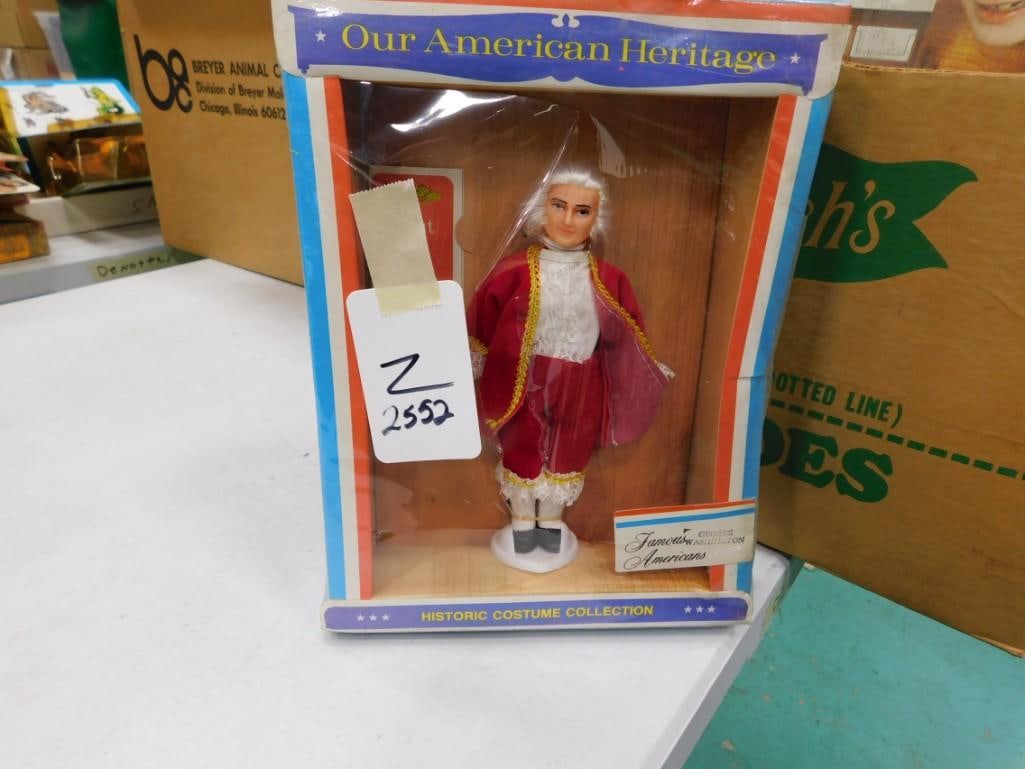 Vintage George Washington Famous Americans Historic Costume Collection Figurine NOS (1 of 6)