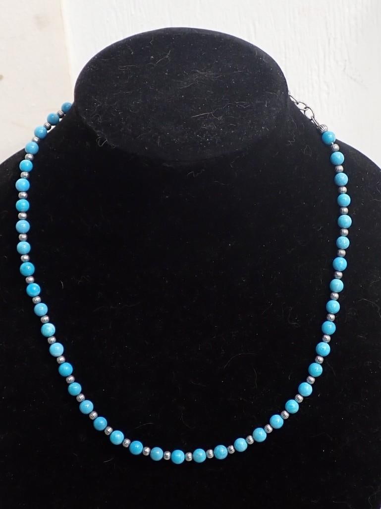 Carolyn Pollack and Roderick Tenorio Sterling Silver Necklace with Semi Precious Stones: Carolyn Pollack and Roderick Tenorio Sterling Silver Necklace with Semi Precious Stones