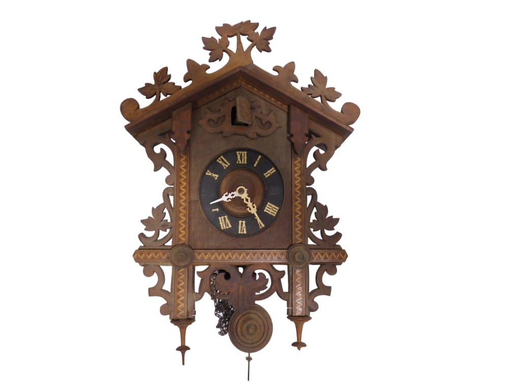 Antique 1913 Black Forest Germany Cuckoo Clock (1 of 10)