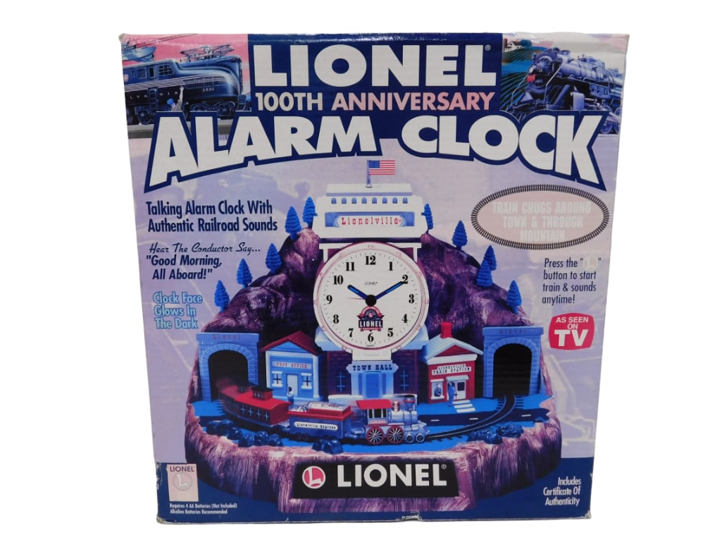 New Lionel 100th Anniversary Alarm Clock: New Lionel 100th Anniversary Alarm Clock. New in box.