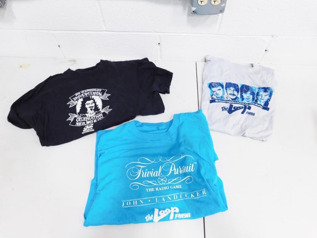 Vintage Lot of 3 T-Shirts Svengoolie and Radio Loop: Vintage Lot of 3 T-Shirts Svengoolie and Radio Loop from the estate of a former Loop 98 Chicago radio DJ . Clean