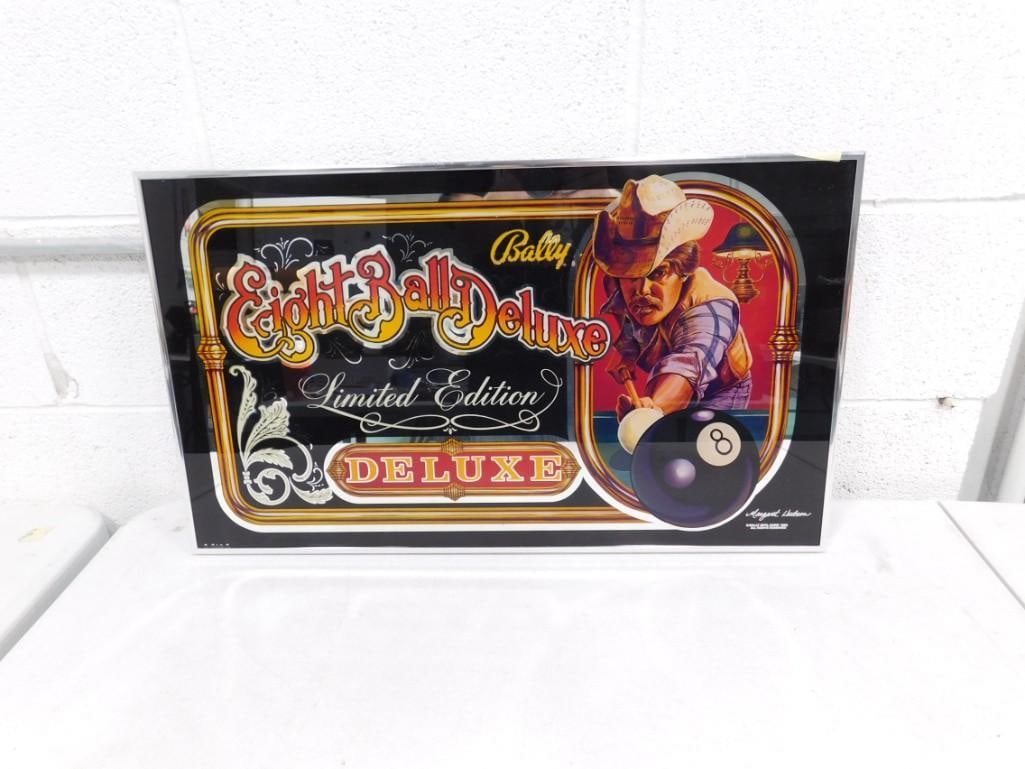 Vtg 1982 Bally Pinball Glass Eight Ball Deluxe M. Hudson (1 of 6)