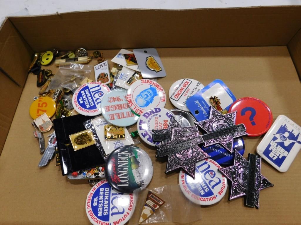 Lot of Lapel Pins, Political Buttons, United Wings (1 of 7)