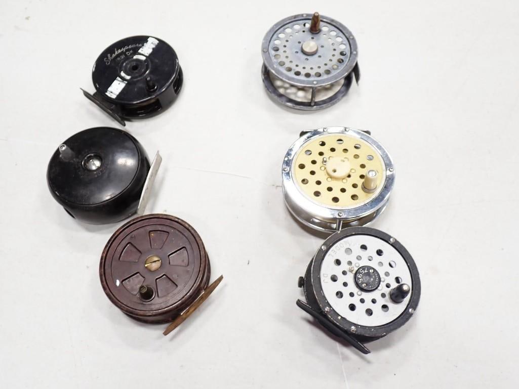 Lot of 5 Fly Reels incl Weber, Shakespeare, Emperor Fishing Reels (1 of 8)