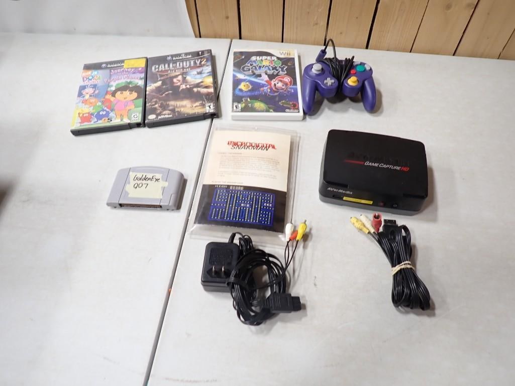 Asst Video Games, Gamecube Controller, Avermedia, wii/gamecube games (1 of 10)