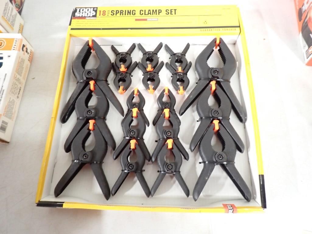 NIB Tool Shop Clamp Kit 18 pc New in Box (1 of 8)