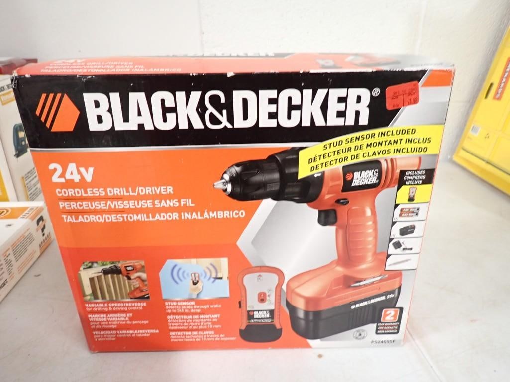 NIB 24v Black & Decker Cordless Drill New in Box (1 of 5)
