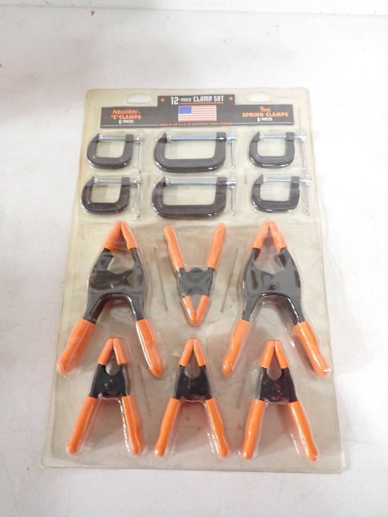 NIB 12 pc Clamp Set Tools New in Package (1 of 4)