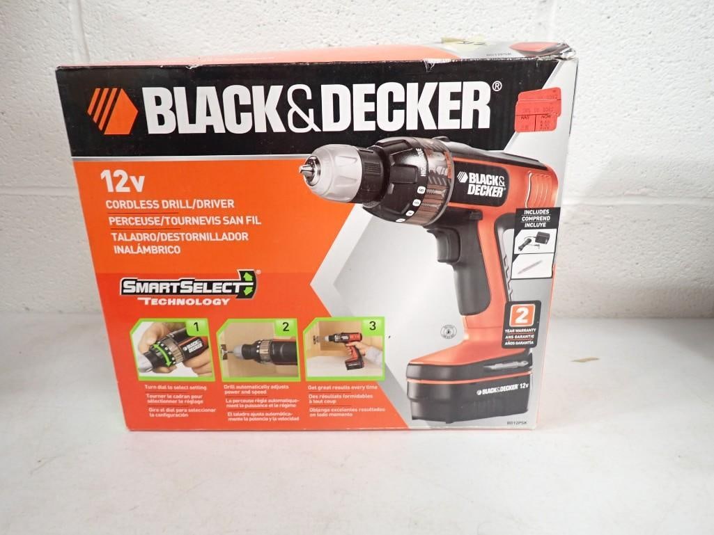 NIB Black & Decker 12v Cordless Drill New in Box (1 of 4)