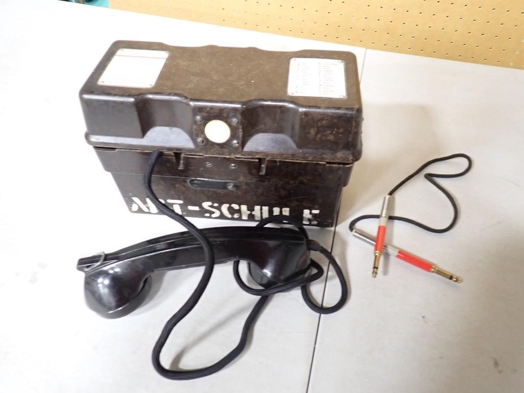 WWII German Field Telephone Bakelite 12-120-4847 (1 of 8)