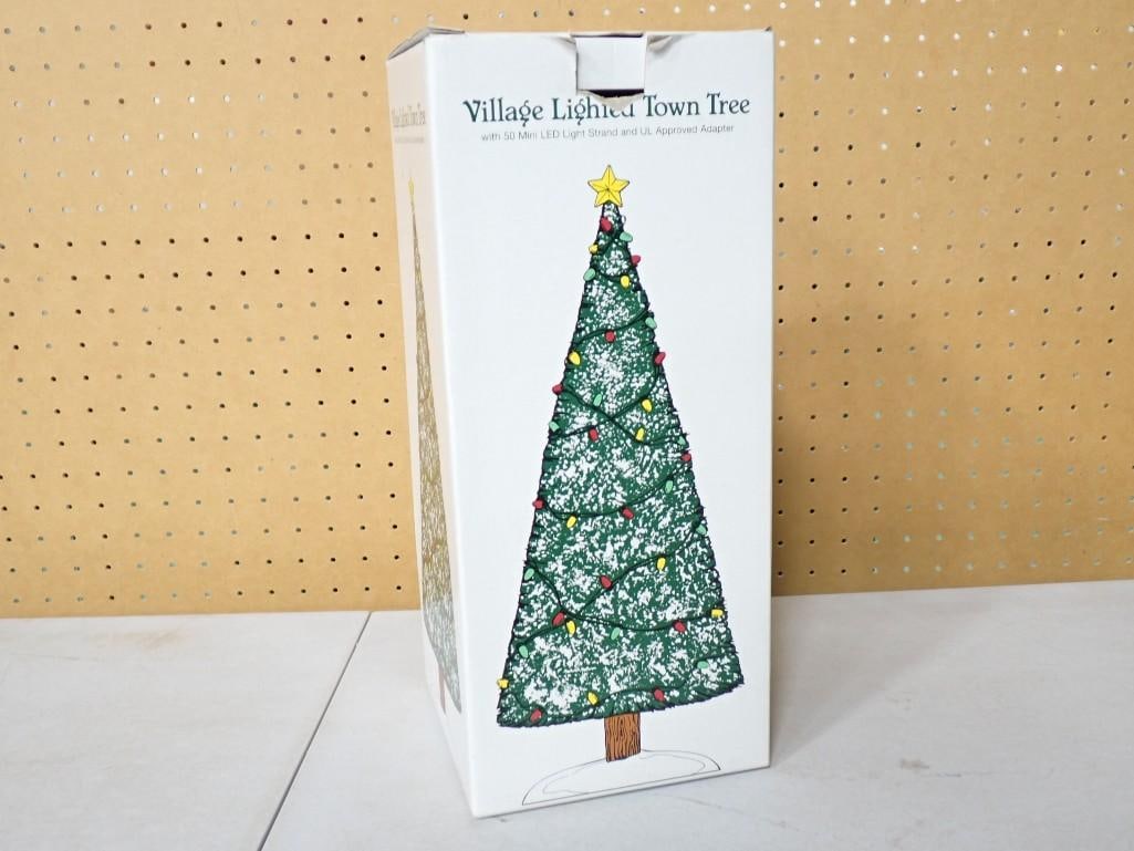 Dept 56 Village Lighted Town Tree with box (1 of 5)