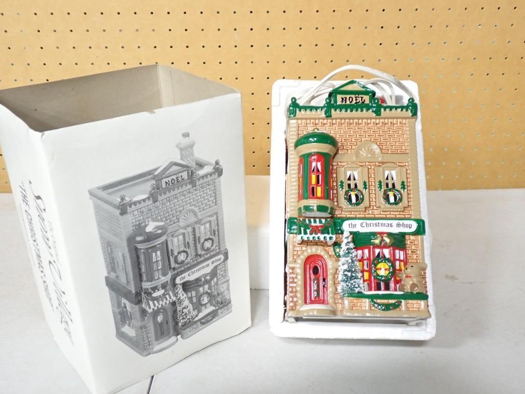 Dept 56 "The Christmas Shop" Ceramic House The Original Snow Village with Box (1 of 8)