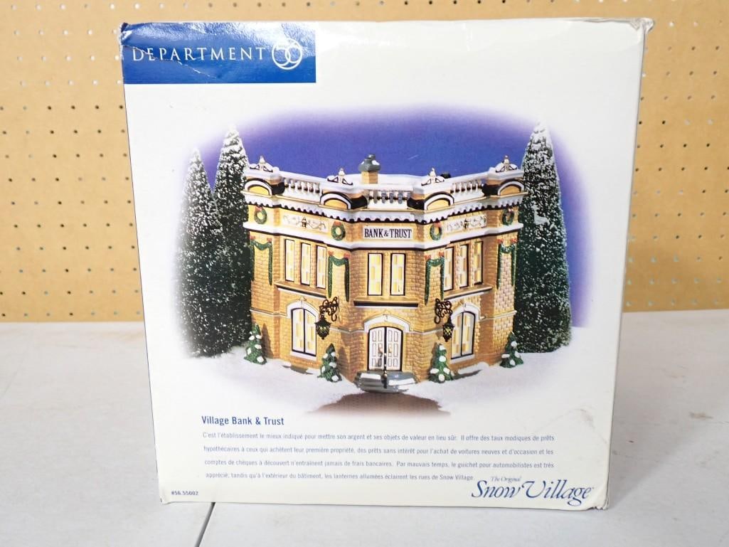 Dept 56 Village Bank & Trust Ceramic House The Original Snow Village with original box (1 of 10)