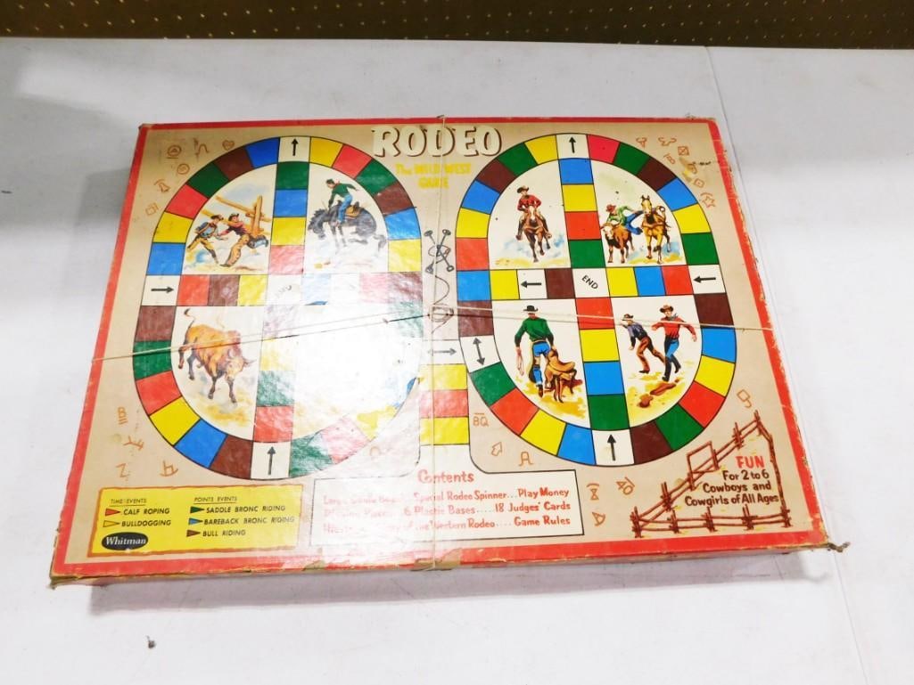 Vtg 1957 Rodeo The Wild West Board Game by Whitman (1 of 5)