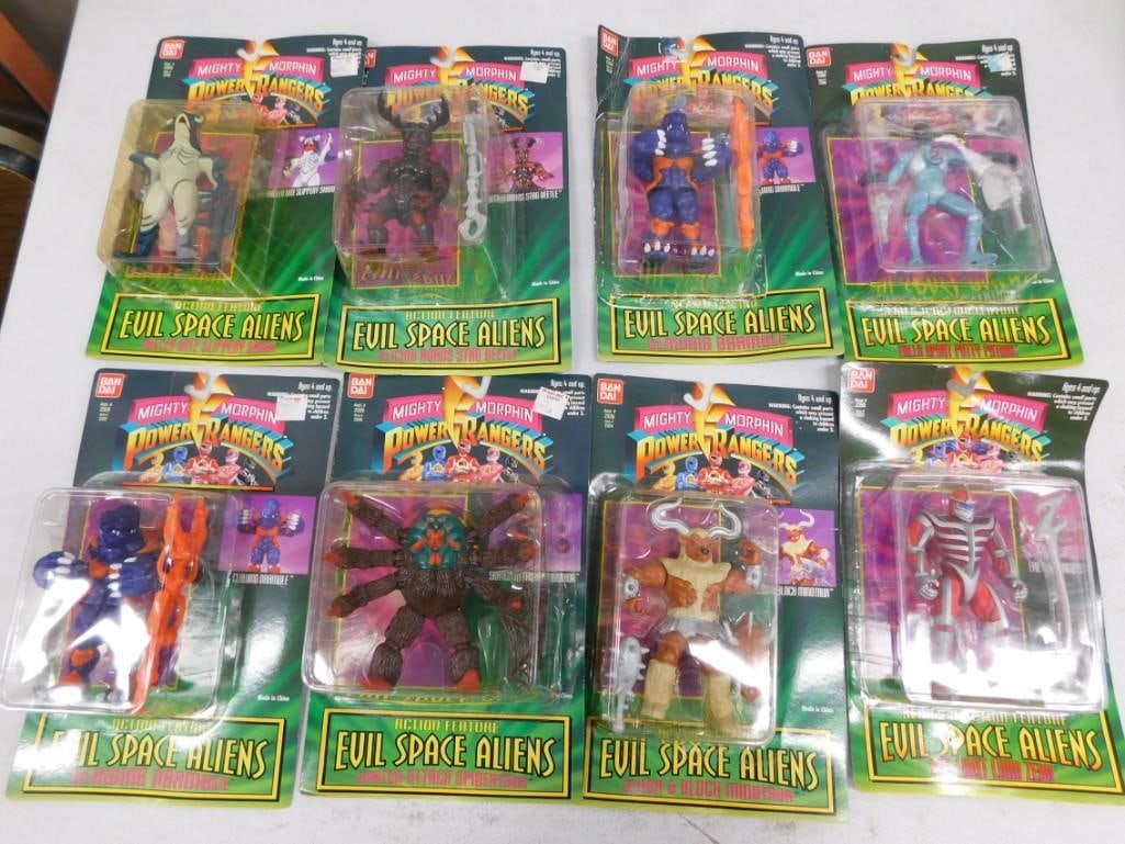 8 Vintage Bandai Mighty Morphin Power Rangers Evil Space Aliens - New Old Stock 1994 (1 of 8)