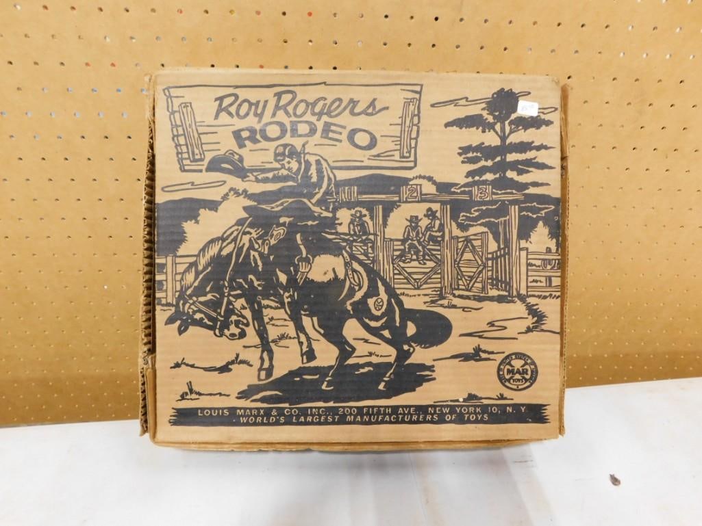 Louis Marx Roy Rogers Rodeo Play Set with original box - comes with everything as shown (1 of 7)