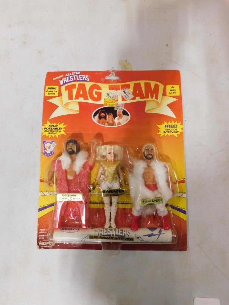 Vintage New on Card All Star Wrestlers Tag Team Action Figures - Remco: Vintage New on Card All Star Wrestlers Tag Team Action Figures - Remco