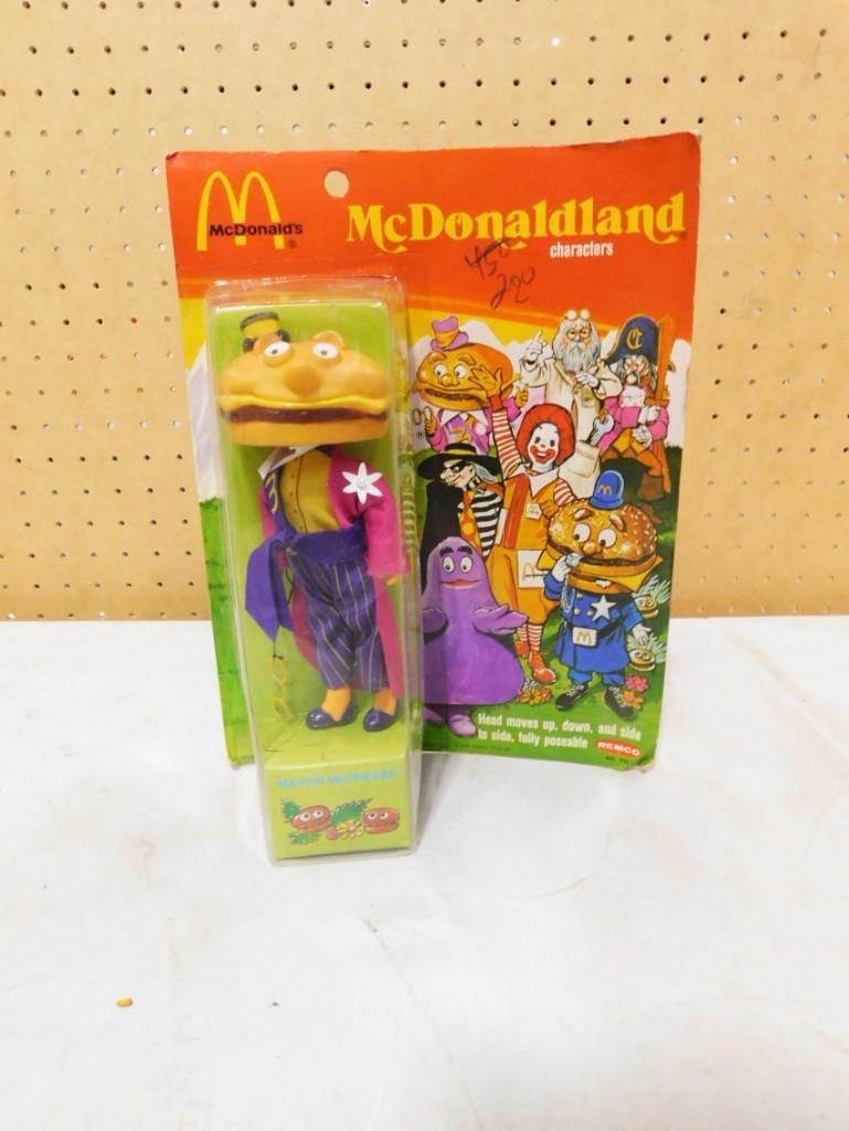 Vtg 1976 McDonald's Mayor McCheese McDonaldland Action Figure Remco NOS New Old Stock: Vintage 1976 McDonald's Mayor McCheese McDonaldland Action Figure Remco NOS New Old Stock