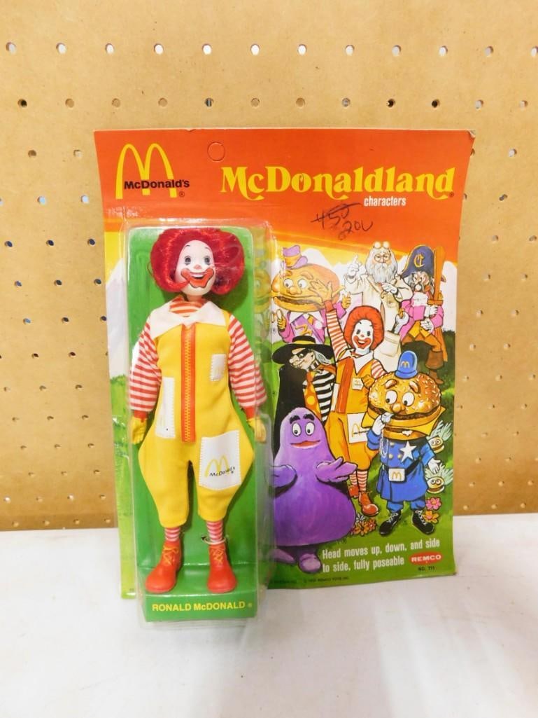 Vtg 1976 McDonald's Ronald McDonald McDonaldland Action Figure NOS Remco New Old Stock: Vintage 1976 McDonald's Ronald McDonald McDonaldland Action Figure Remco NOS New Old Stock