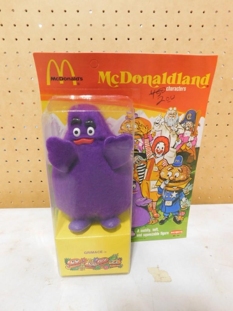 Vtg 1976 McDonald's Grimace McDonaldland Action Figure NOS Remco New Old Stock: Vintage 1976 McDonald's Grimace McDonaldland Action Figure Remco NOS New Old Stock