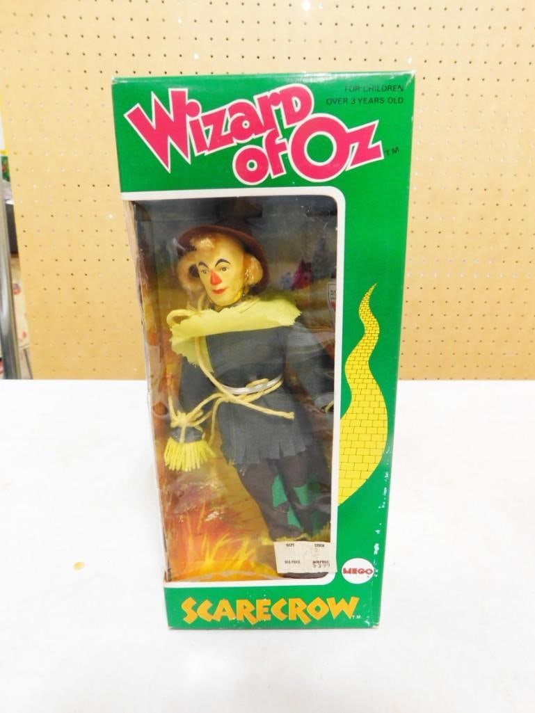 Vtg 1974 Wizard of Oz Scarecrow Doll by Mego NOS New Old Stock WOZ: Vintage 1974 Wizard of Oz Scarecrow Doll by Mego NOS New Old Stock WOZ . Window on the box has yellowed due to age