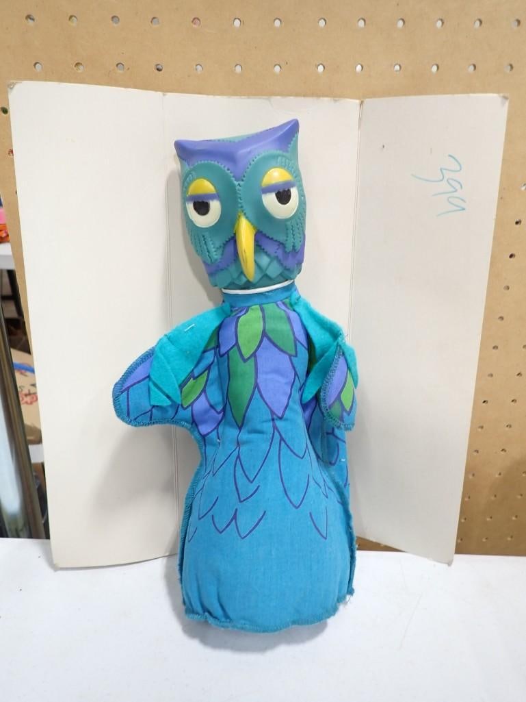 Vtg 1977 Mr Roger's Neighborhood X the Owl Puppet on Original Card NOS New Old Stock (1 of 5)