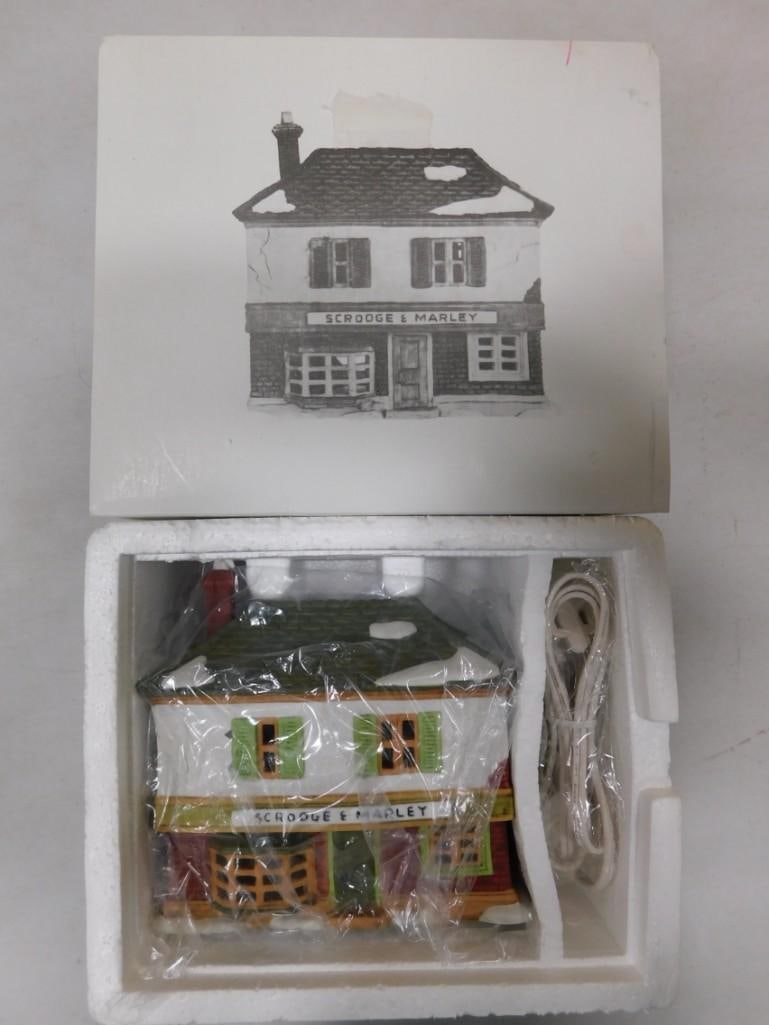 Dept 56 Scrooge and Marley Counting House Dickens Village Series Heritage Village Collection: Department 56 Scrooge and Marley Counting House Dickens Village Series Heritage Village Collection Christmas Village Building in Original Box