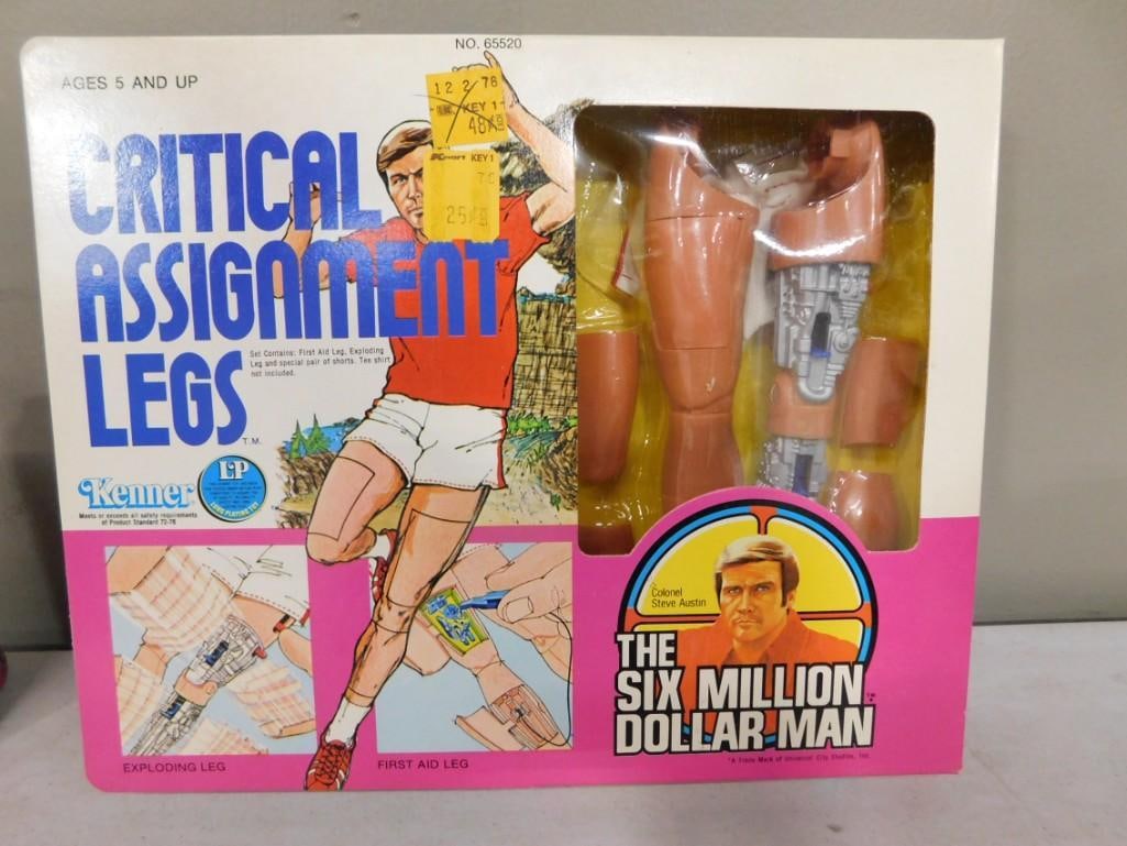 Vtg 1973 The Six Million Dollar Man Critical Assignment Legs NOS New Old Stock (1 of 6)