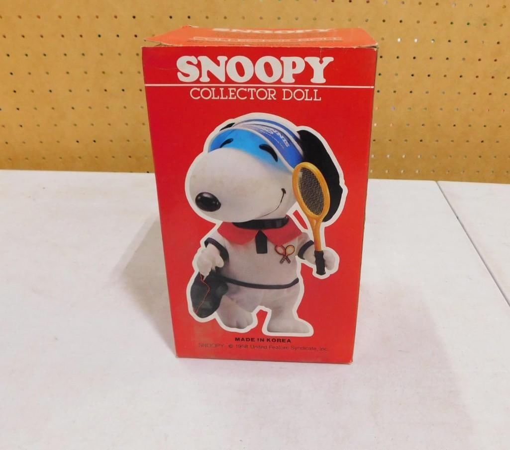 Vintage Snoopy Collector Doll Tennis Player No 3403 PVC Figure NOS New Old Stock 8 1/2": Vintage Snoopy Collector Doll Tennis Player No 3403 PVC Figure NOS New Old Stock 8 1/2" Made in Korea