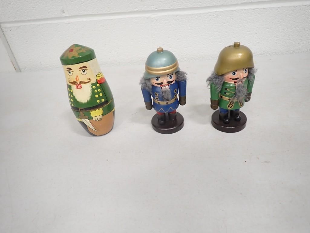 Wooden Nutcrackers and Nutcracker Nesting Doll (1 of 4)
