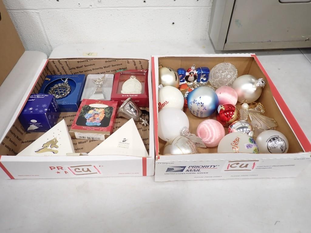 Lot of Assorted Christmas Ornaments including Swarovski, Hallmark Keepsake, Pewter, Assorted, etc. (1 of 4)