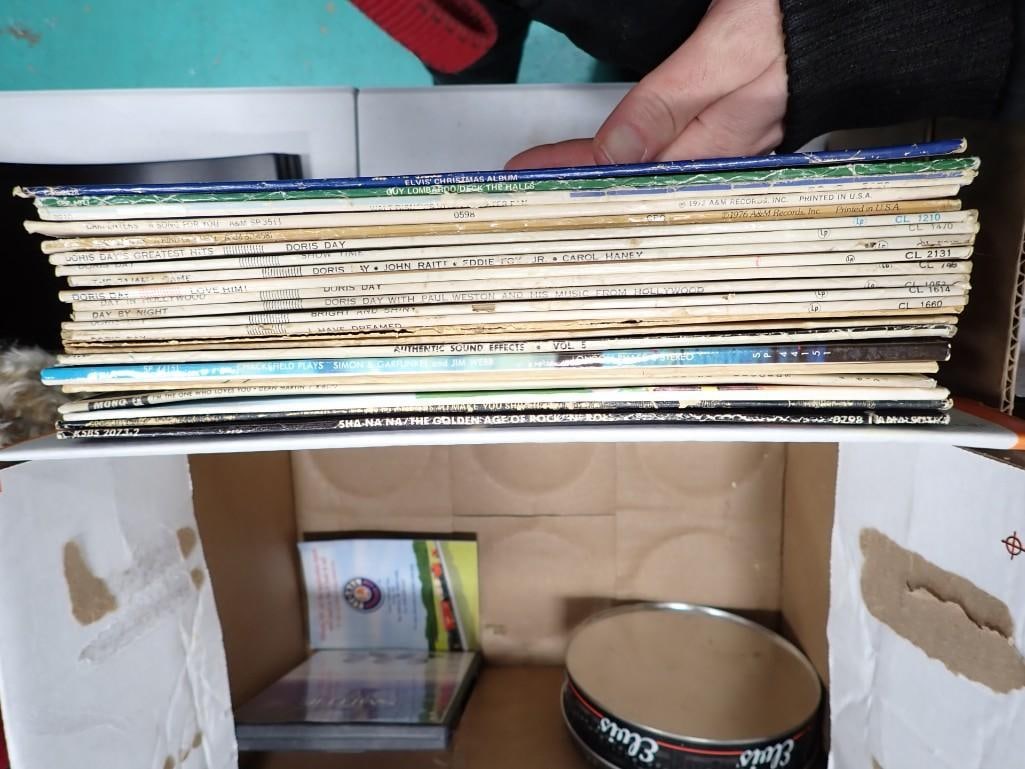 Vinyl Record Albums including Elvis, Doris Day, Guy Lombardo, Simon & Garfunkel, Sha Na Na, Dean (1 of 14)