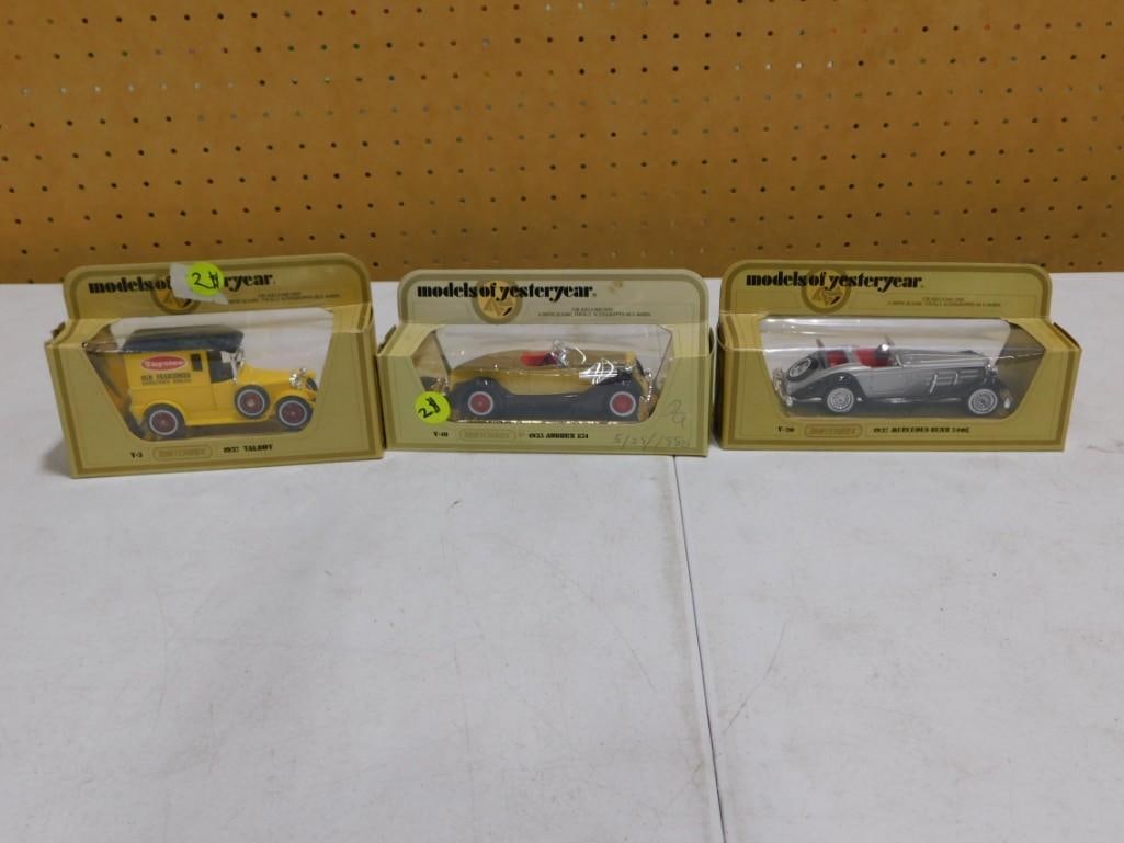 3 Matchbox Models of Yesteryear incl Y-20 1937 Mercedes Benz 540K, Y-19 1935 Auburn 851, (1 of 3)