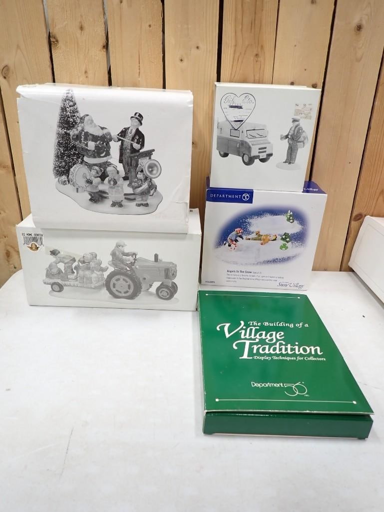 Department 56 Lot including Angels in the Snow, VHS Collectors Tape, Santa Comes to Town, 1997 (1 of 6)