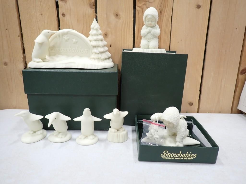 Lot of assorted Snowbabies etc: Lot of assorted Snowbabies etc