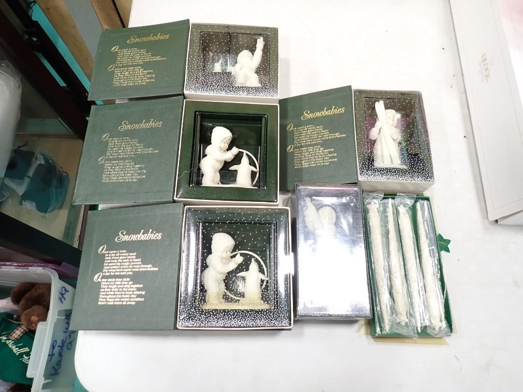Lot of Snowbabies with boxes: Lot of Snowbabies with boxes