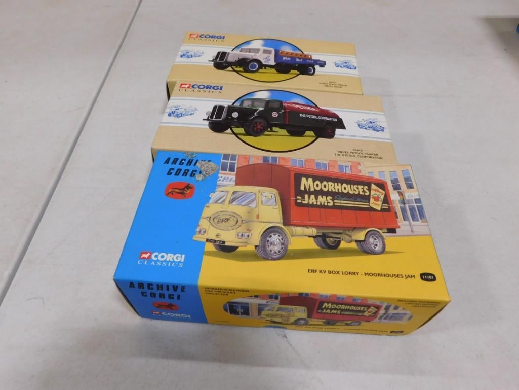 3 Corgi Classics Trucks incl ERF KV Box Lorryh Moorhouses Jams, (1 of 4)