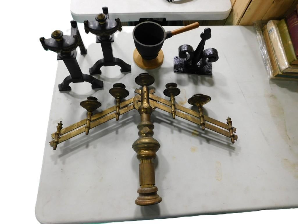 Brass / Metal Lot including Hibachi, Candle Holder, etc. (1 of 12)
