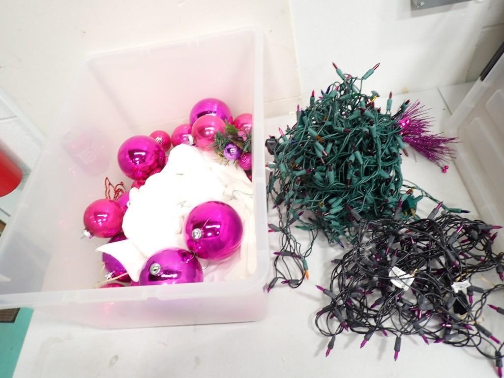 Christmas Ornaments and String Lights: Christmas Ornaments and String Lights
