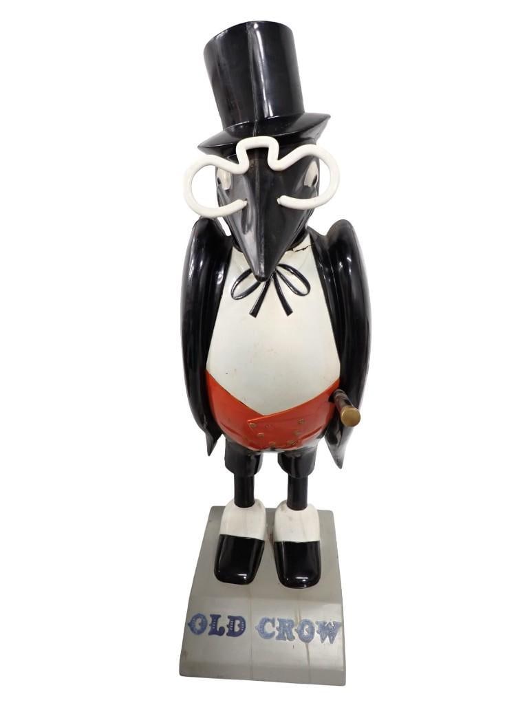 Vintage Old Crow Whiskey Advertising Store Display Crow - Roughly 32" Tall (1 of 9)
