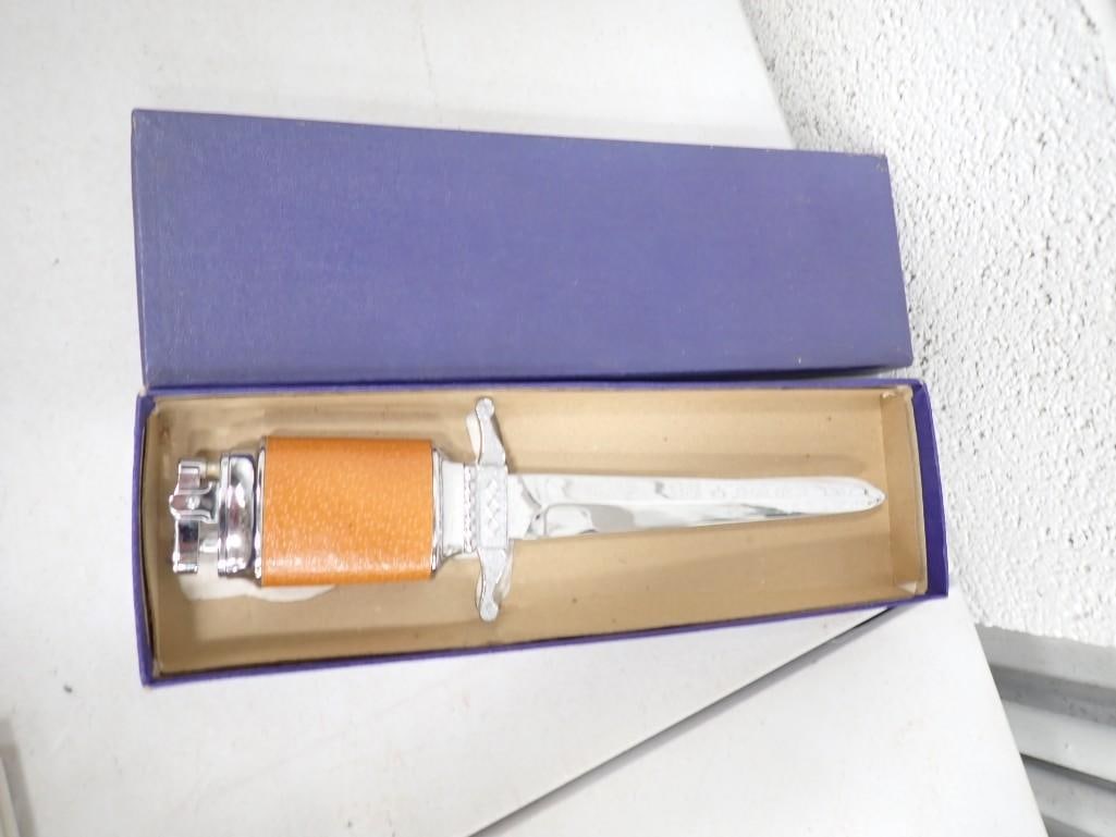 Vintage ATC Super De Luxe Lighter / Knife / Letter Opener with box (1 of 6)
