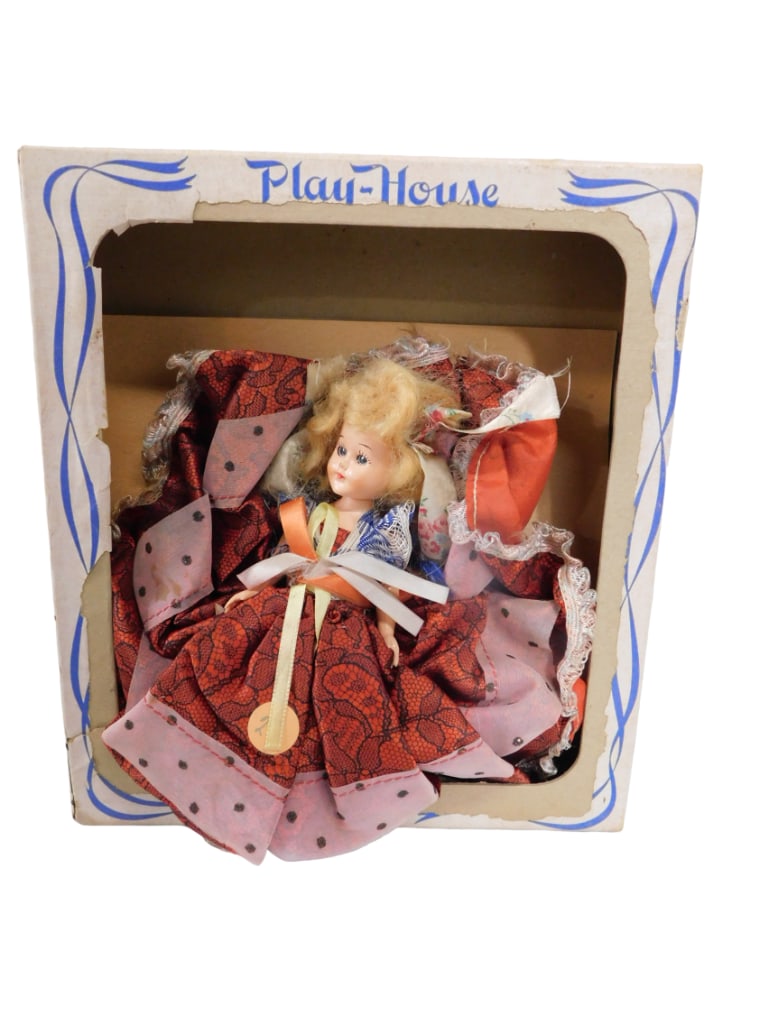 Vintage Doll: Vintage Doll Condition: box says Playhouse Dolls Gibson Girl Pink . Not sure if this is the doll that original went with this box