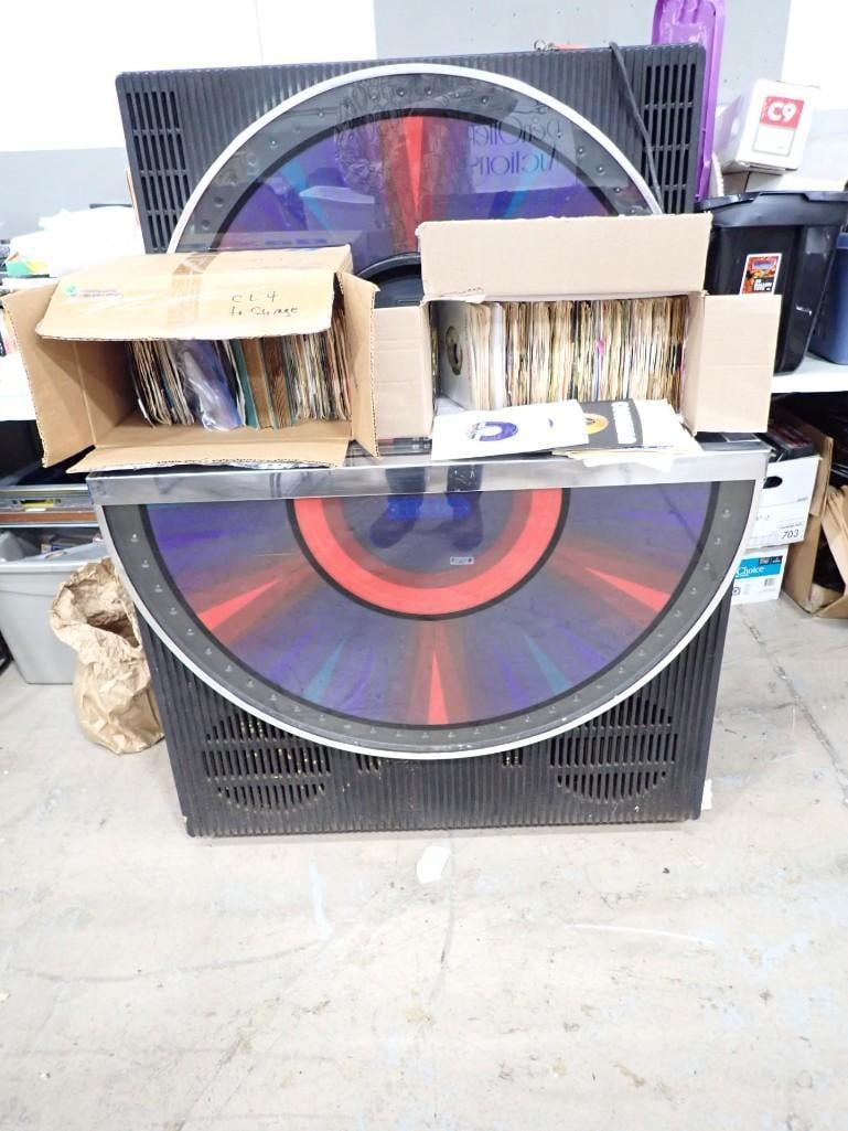 Seeburg Sunstar Jukebox Vintage 1976 and Asst 45 RPM Records (1 of 19)