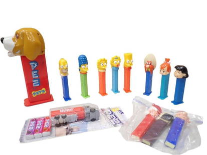 Assorted Pez Lot including Pez Pets Pet Food Dispenser, Simpsons, , Vintage, Wawa in pack: Assorted Pez Lot including Pez Pets Pet Food Dispenser, Simpsons, , Vintage, Wawa in package, etc.