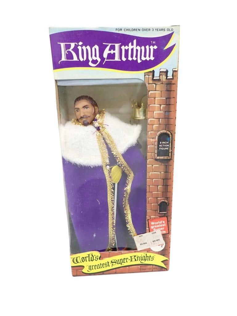 Vintage King Arthur 8" Action Figure New Old Stock Mego 1974 World's Greatest Super-Knights (1 of 5)